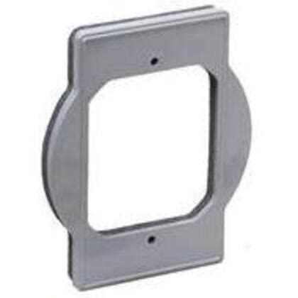 square to round electrical box adapter|single gang to round adapter.